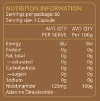 TheAgeHack NMN 125mg – 60 caps