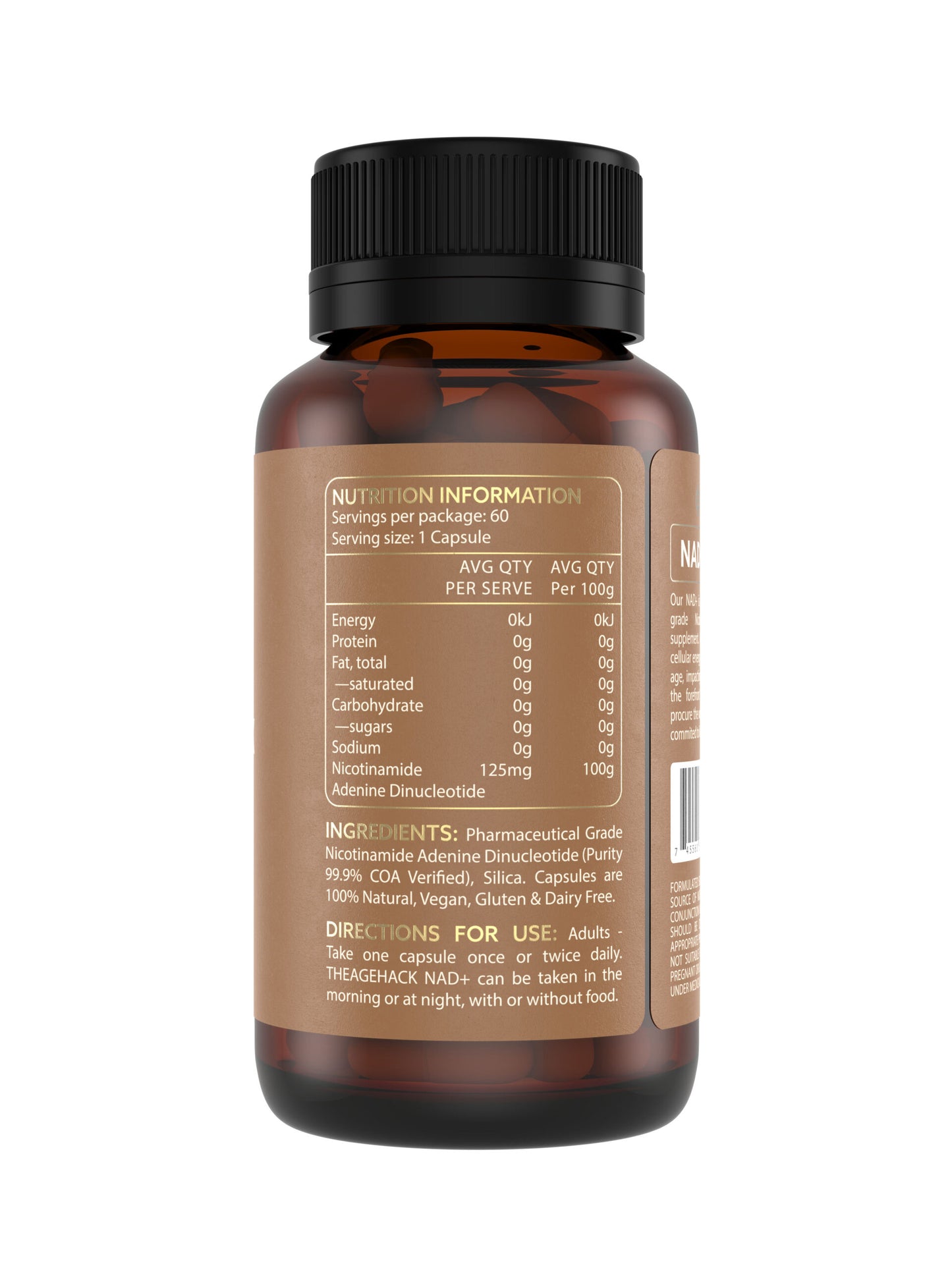 TheAgeHack NMN 125mg – 60 caps