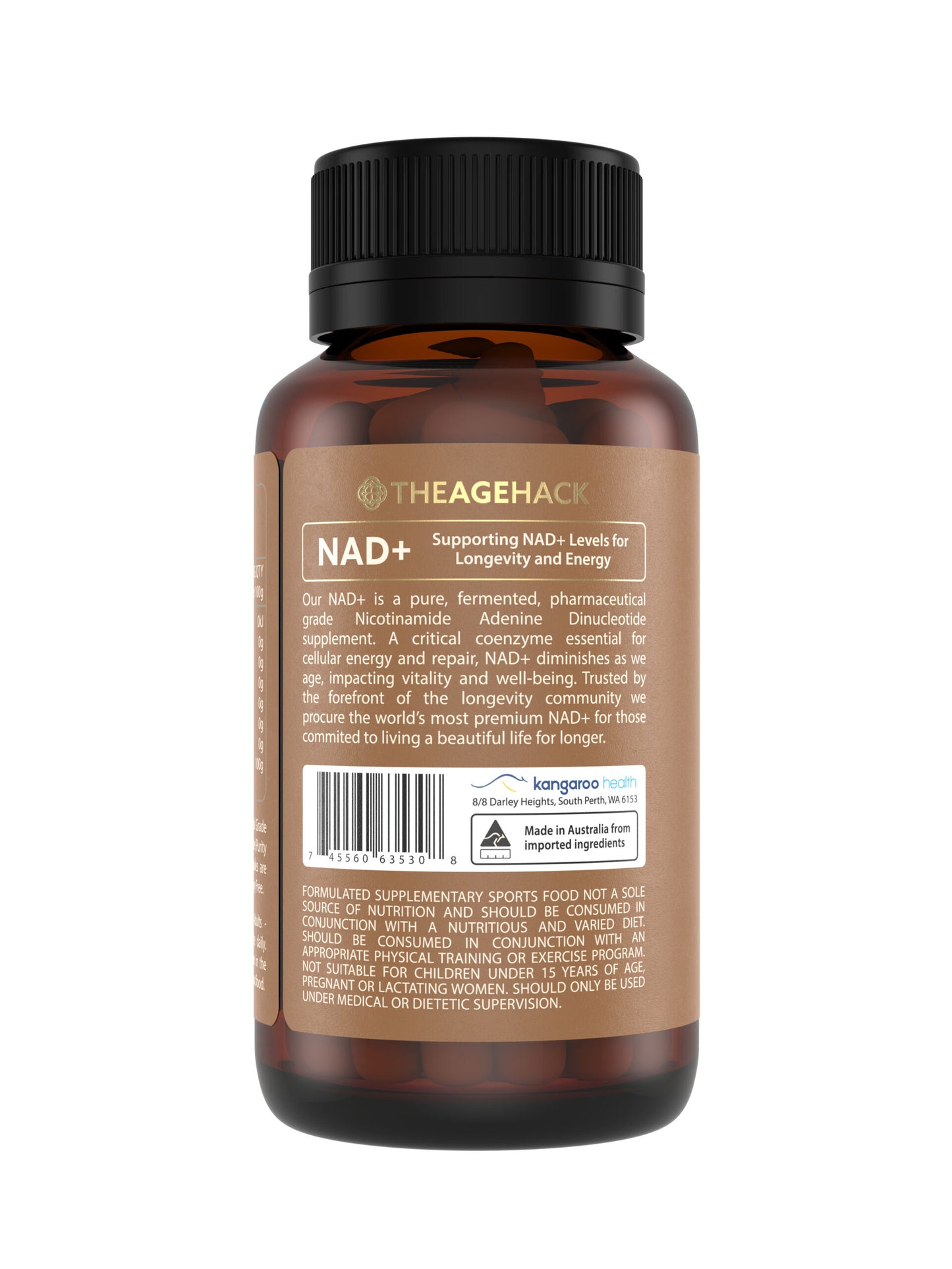 TheAgeHack NMN 125mg – 60 caps